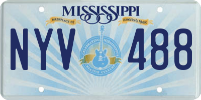 MS license plate NYV488