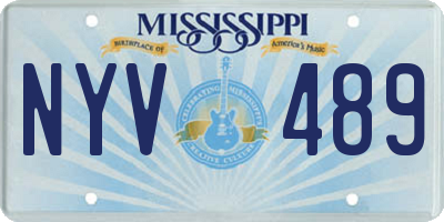 MS license plate NYV489