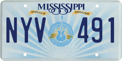 MS license plate NYV491