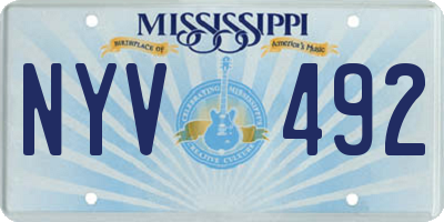 MS license plate NYV492