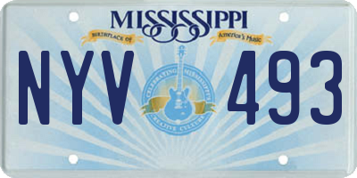 MS license plate NYV493
