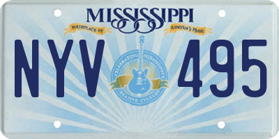 MS license plate NYV495