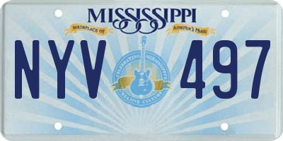 MS license plate NYV497