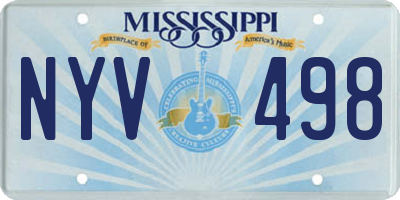 MS license plate NYV498