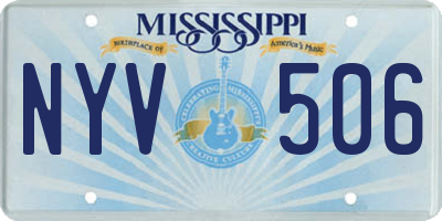 MS license plate NYV506