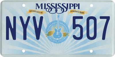 MS license plate NYV507