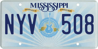 MS license plate NYV508