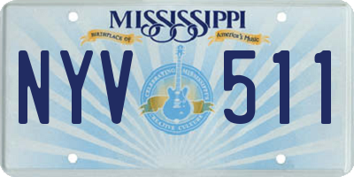 MS license plate NYV511