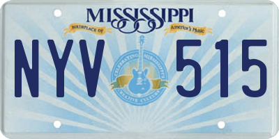 MS license plate NYV515