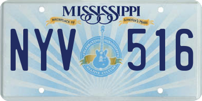 MS license plate NYV516