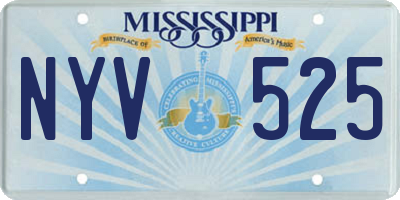 MS license plate NYV525