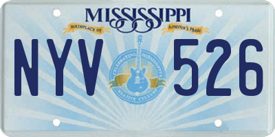 MS license plate NYV526