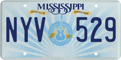 MS license plate NYV529