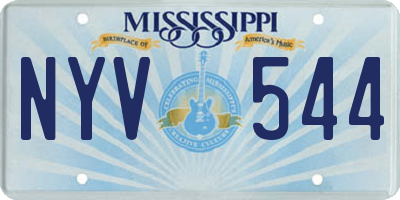 MS license plate NYV544
