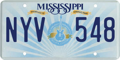 MS license plate NYV548