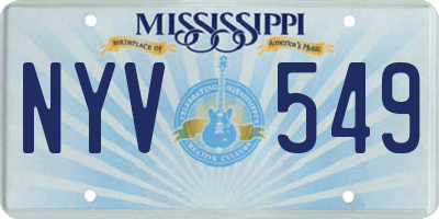 MS license plate NYV549