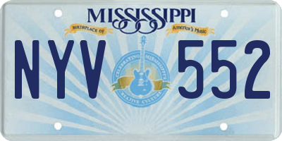MS license plate NYV552