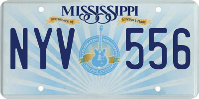 MS license plate NYV556