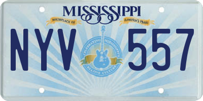 MS license plate NYV557