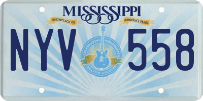 MS license plate NYV558