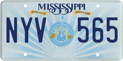 MS license plate NYV565