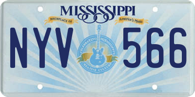 MS license plate NYV566