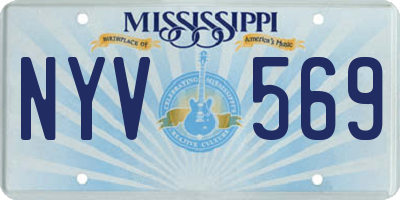 MS license plate NYV569