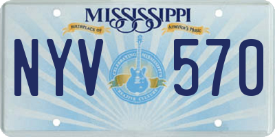 MS license plate NYV570