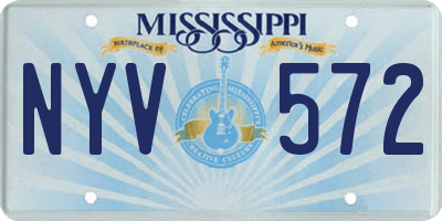 MS license plate NYV572