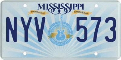 MS license plate NYV573