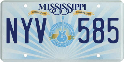 MS license plate NYV585