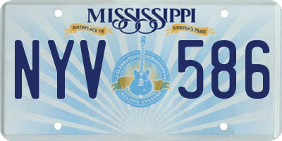 MS license plate NYV586