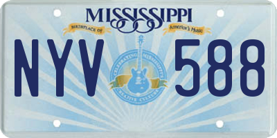 MS license plate NYV588