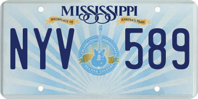 MS license plate NYV589