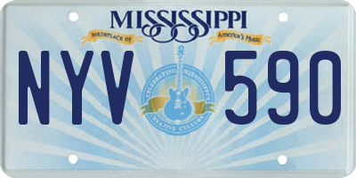 MS license plate NYV590