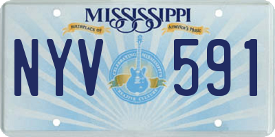 MS license plate NYV591
