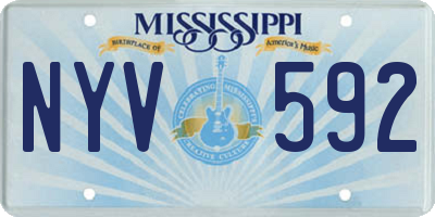 MS license plate NYV592