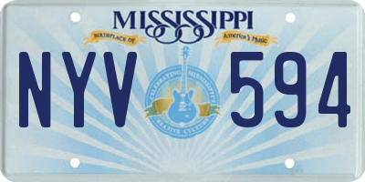 MS license plate NYV594
