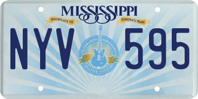 MS license plate NYV595