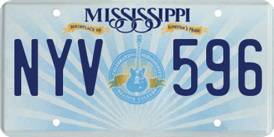 MS license plate NYV596