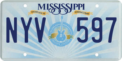 MS license plate NYV597