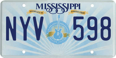 MS license plate NYV598