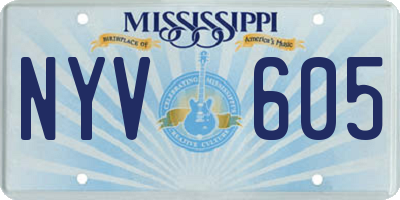 MS license plate NYV605