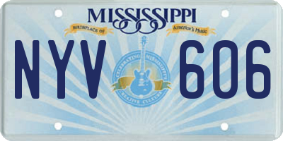 MS license plate NYV606