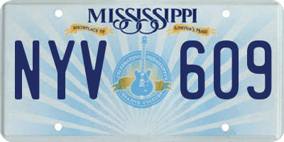 MS license plate NYV609