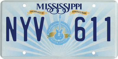 MS license plate NYV611