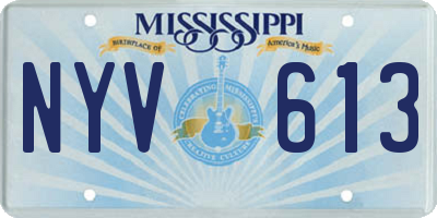 MS license plate NYV613
