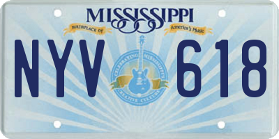 MS license plate NYV618