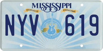 MS license plate NYV619