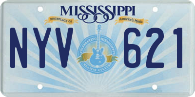 MS license plate NYV621